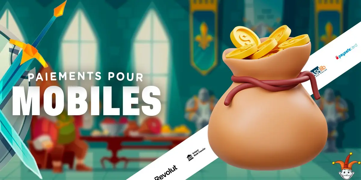 Paiements pour les joueurs qui utilisent la version mobile.